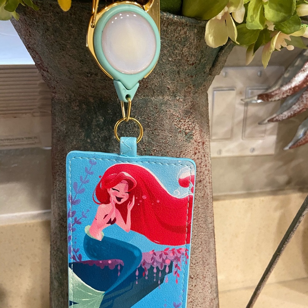 The Little Mermaid Grotto Retractable Lanyard
